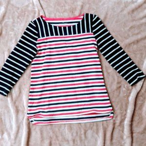 NWOT Talbot's stripes 3/4 sleeve top